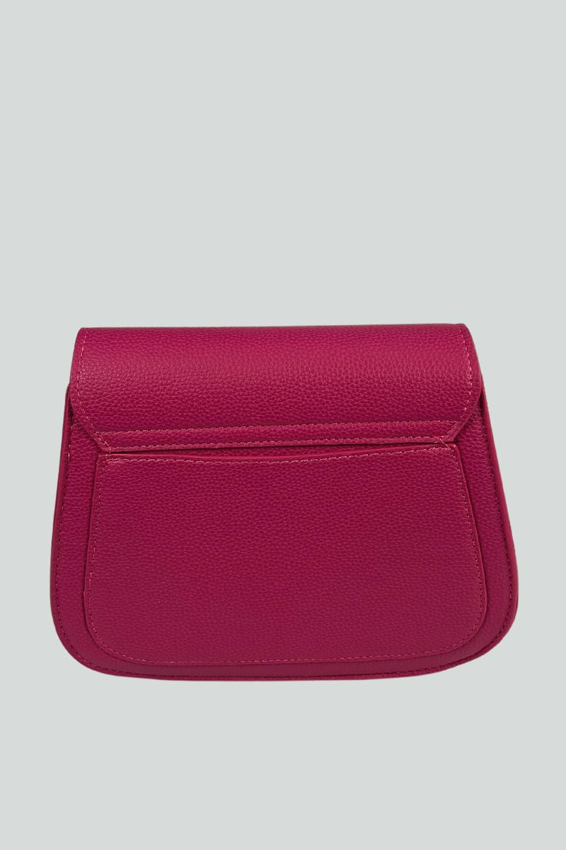 Φούξια τσάντακι με αποσπώμενο λουράκι ώμου