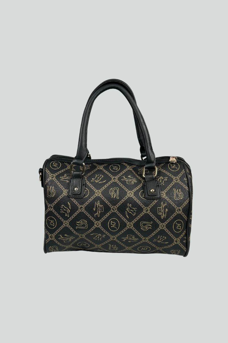 Τσάντα βαλιτσάκι με αποσπόμενο λουράκι μαύρο