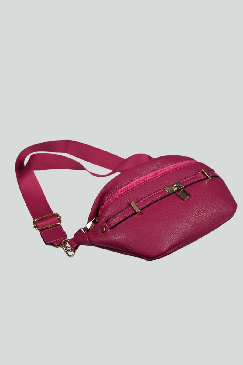 Φούξια Τσάντακι τύπου μπανάνα με ρυθμιζόμενο λουράκι