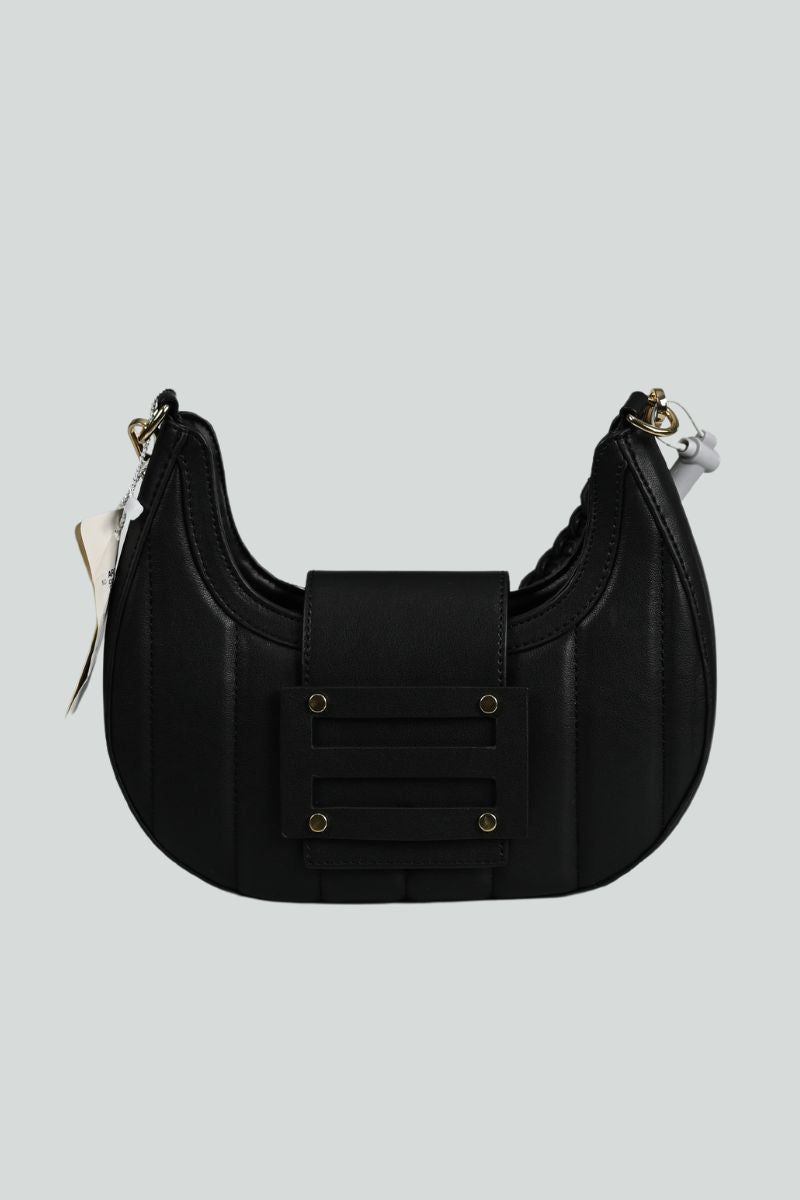 Τσάντα μαύρη με δύο αποσπώμενα λουράκια