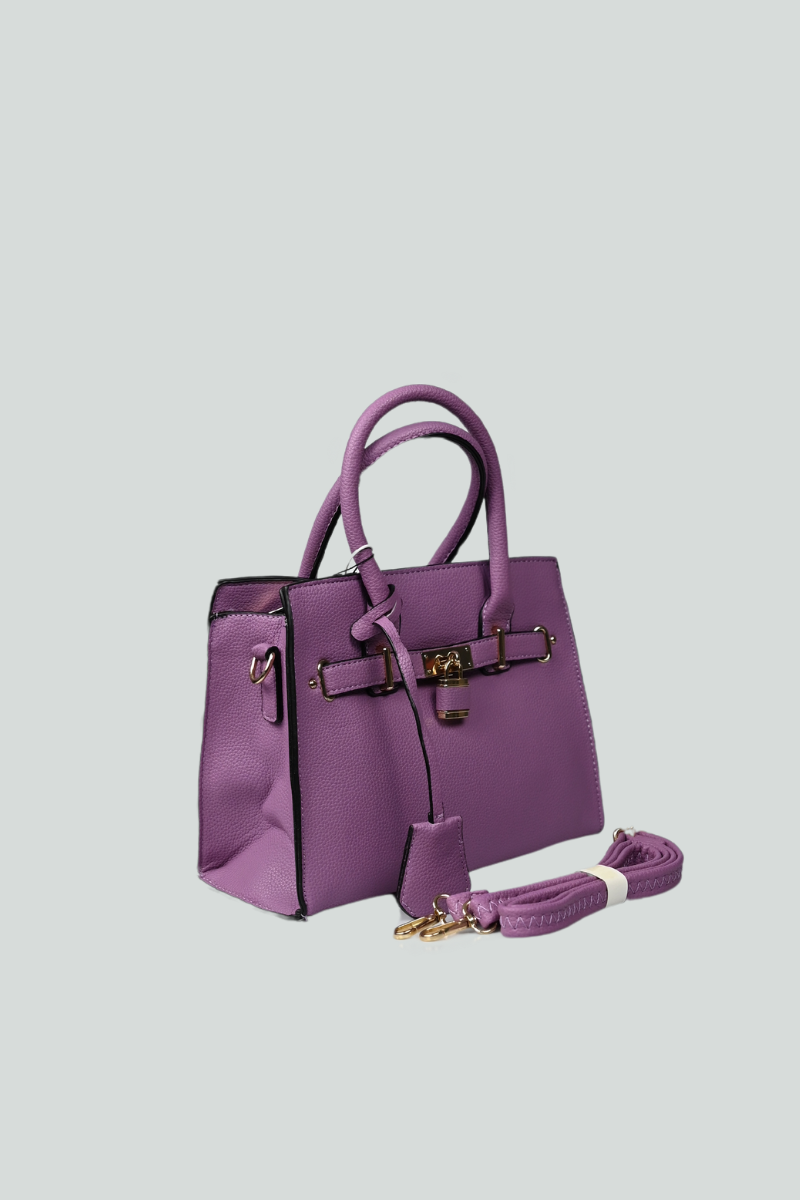 Τσάντα Μωβ-λιλά με αποσπώμενο λουράκι ώμου