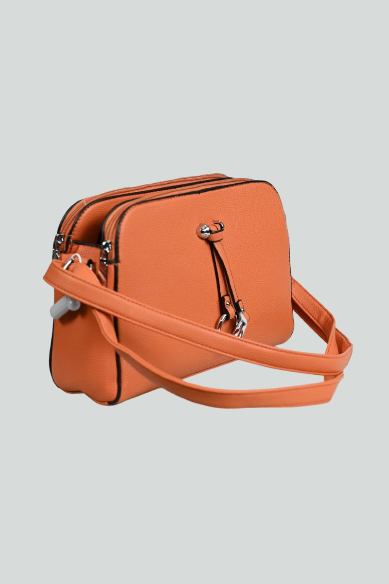 Πορτοκαλί τσάντα τύπου νεσεσέρ