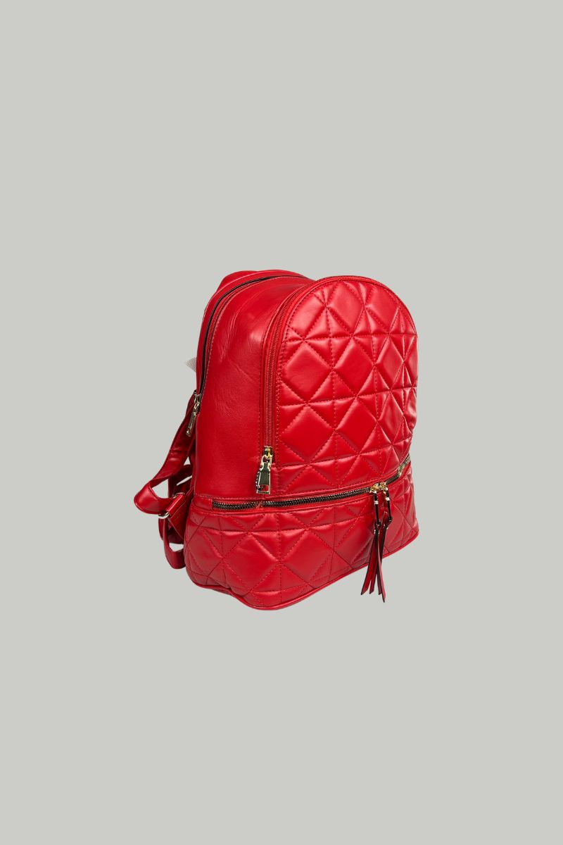 Κόκκινο backpack με ρυθμιζόμενα λουράκια πλάτης