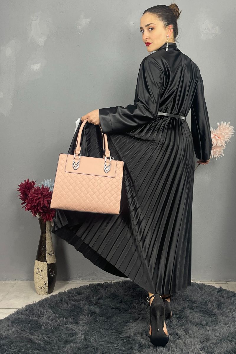 Σομόν τσάντα με αποσπώμενο λουράκι για τον ώμο