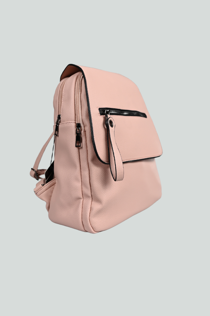 Ροζ backpack με ρυθμιζόμενα λουράκια πλάτης